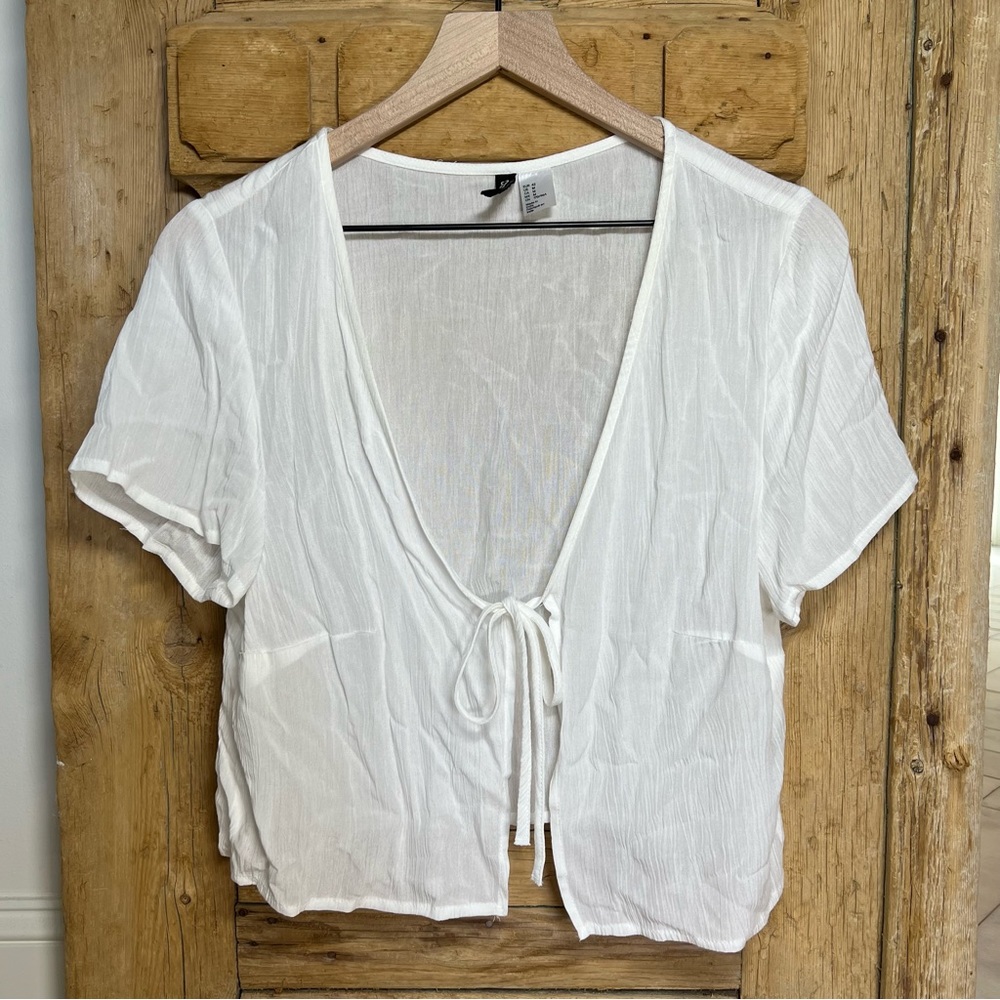 H&M Beach Top White Size M